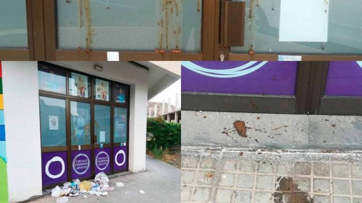 Nuevo ataque con excrementos a la sede de Podemos en Arucas