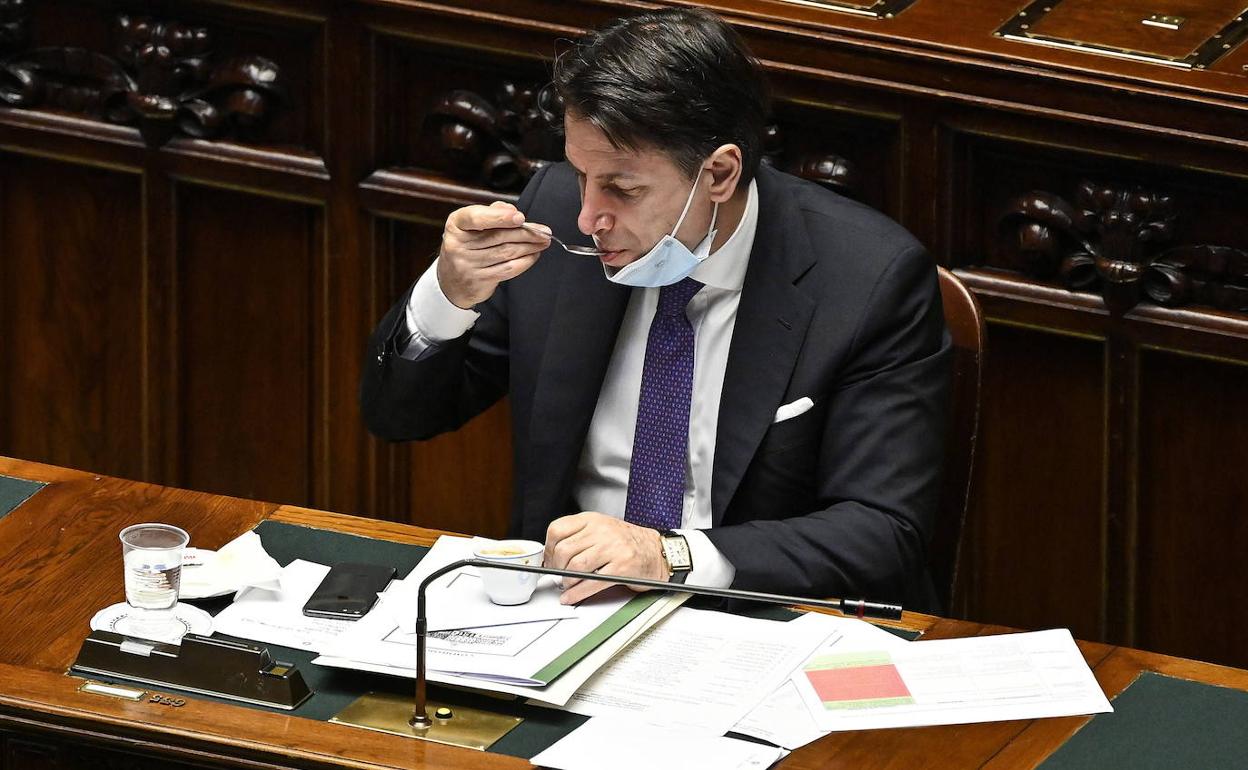 El primer ministro del Gobierno de Roma, Giuseppe Conte