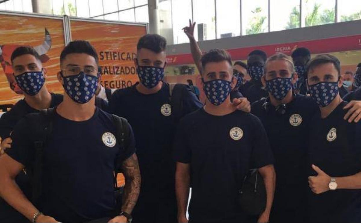 Los jugadores del equipo de Tenerife. 