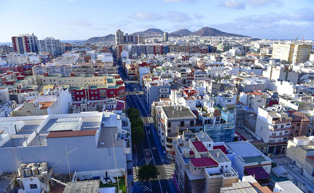 Vista de la capital grancanaria