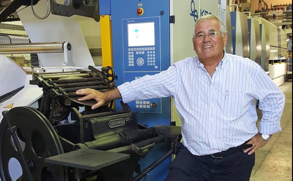 Antonio González, en las instalaciones de la empresa.