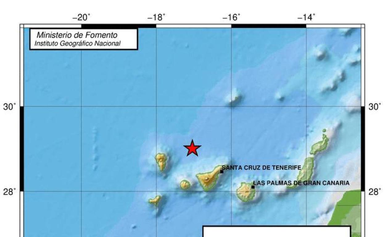 Nuevo movimiento sísmico al norte de las islas