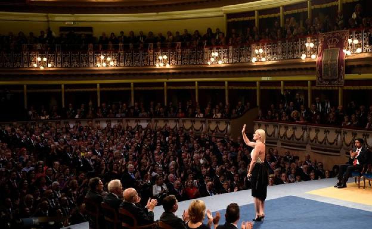 Ceremonia de entrega del año pasado en el Teatro Campoamor. 