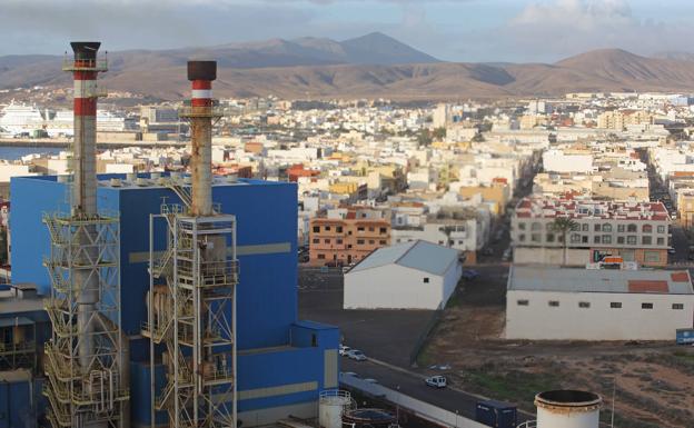 Imagen de la central eléctrica de Fuerteventura. 