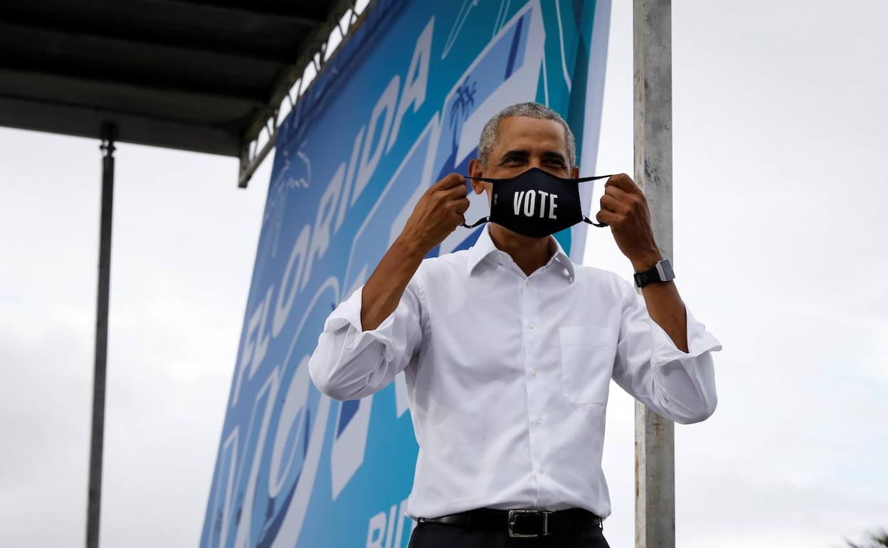 Barack Obama en un acto en Miami.