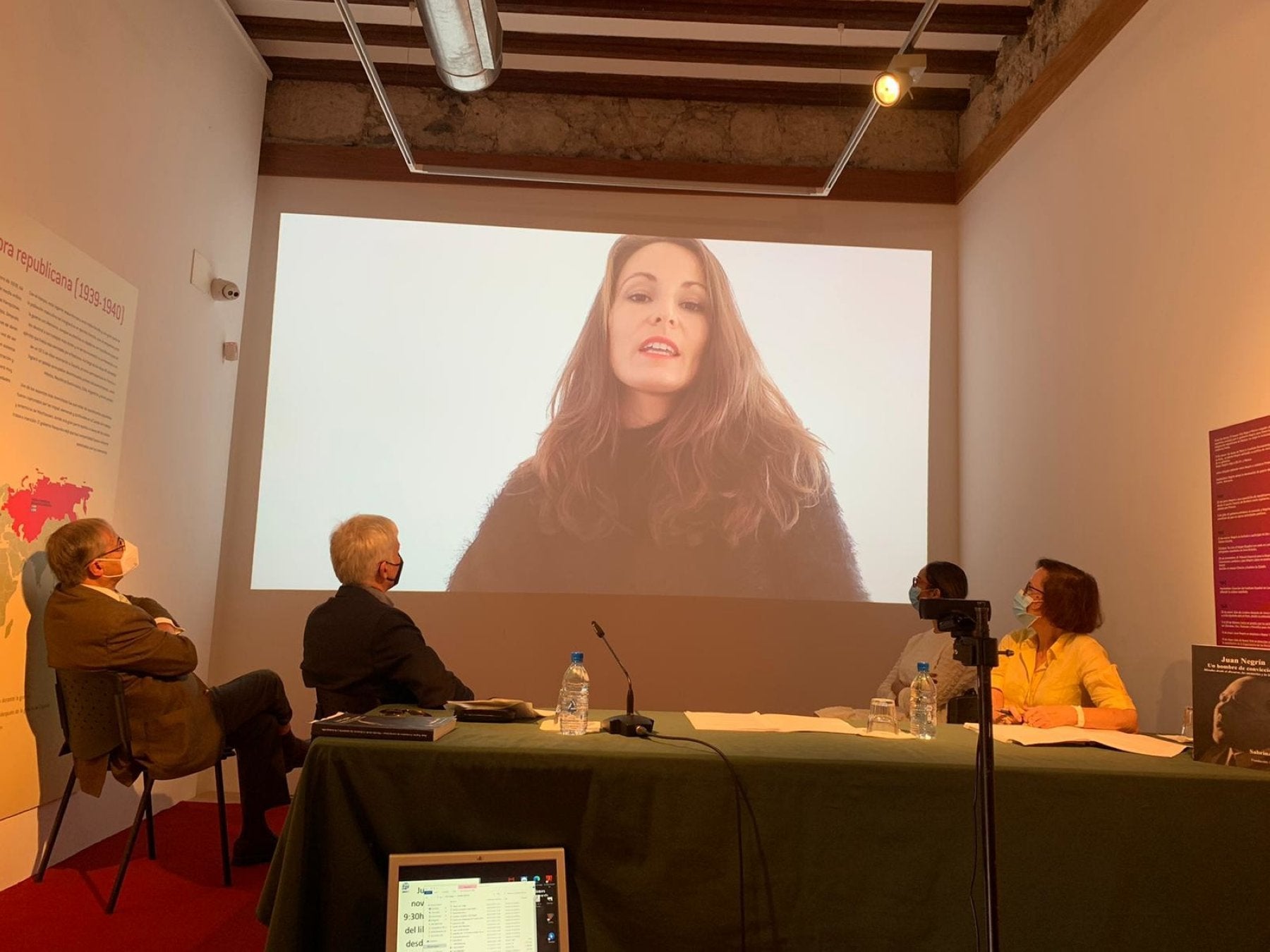 En el acto en la Fundación Negrín intervino Sabrina Grillo. 