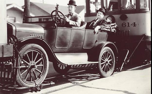 La huella del automóvil en los pioneros del cine
