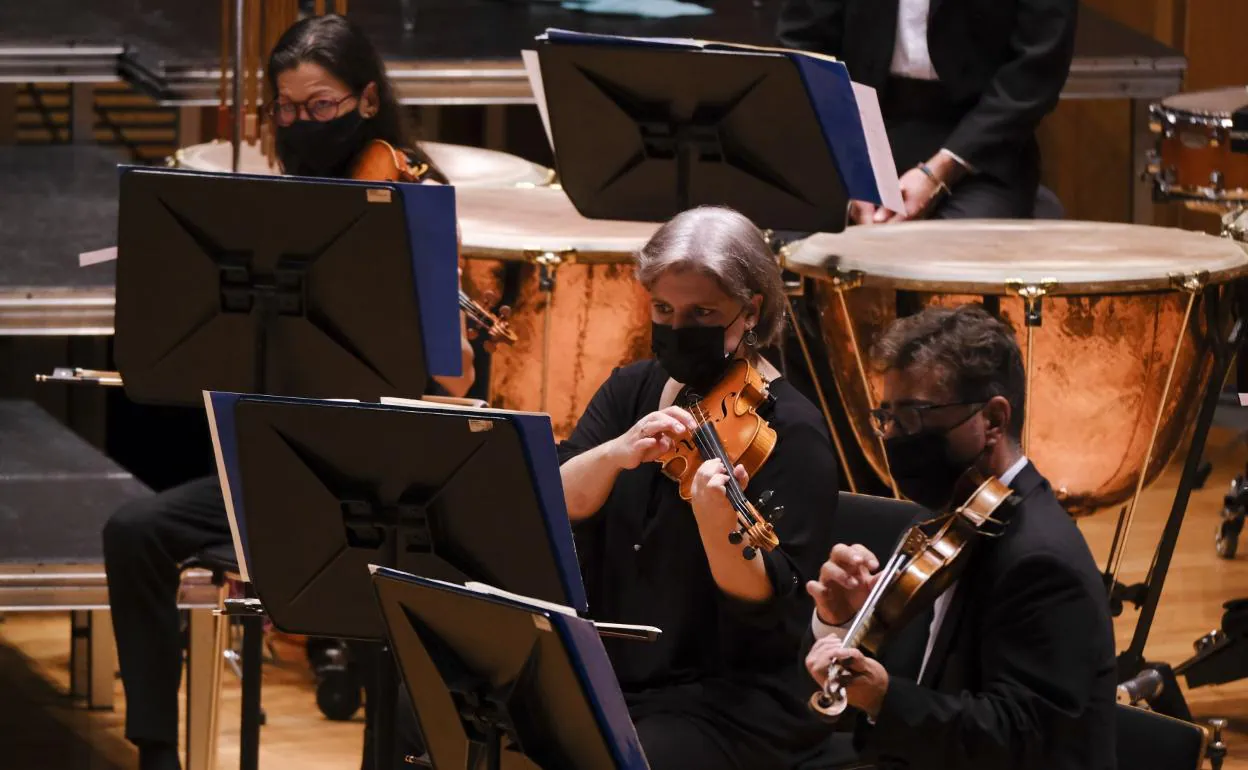 Imagen de un concierto de abono de la Orquesta Filarmónica de Gran Canaria, durante este mes de noviembre. 