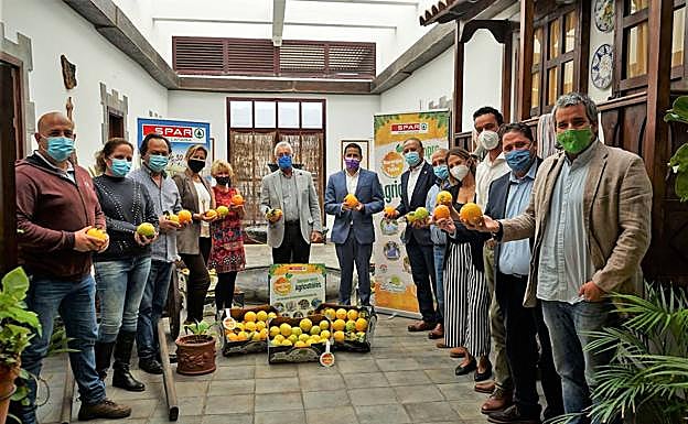 Spar Gran Canaria comercializa 255.000 kilos de naranjas de Telde