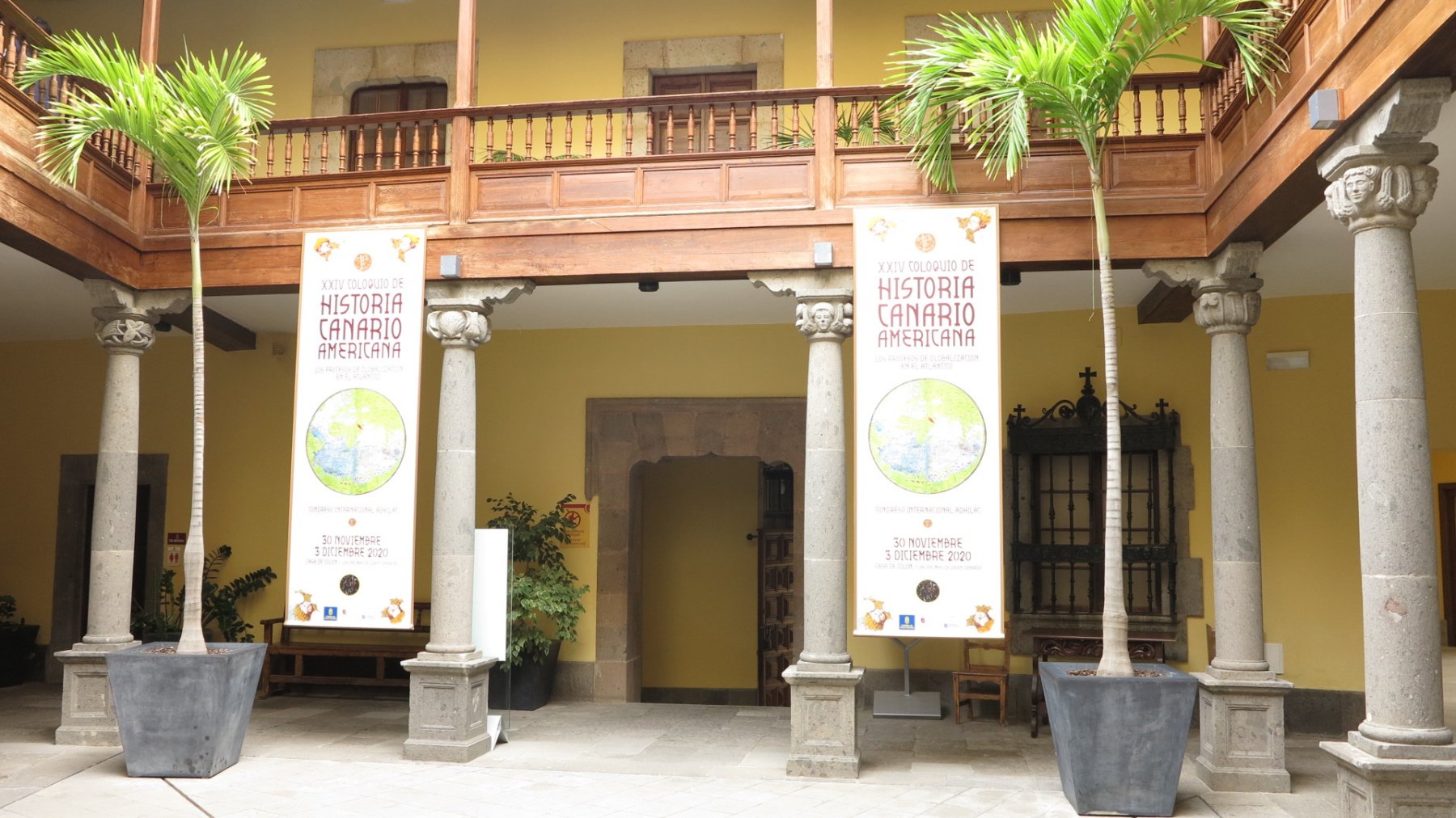 Las dependencias de la Casa de Colón ya están listas para acoger la celebración del Coloquio de Historia Canario-Americana. 