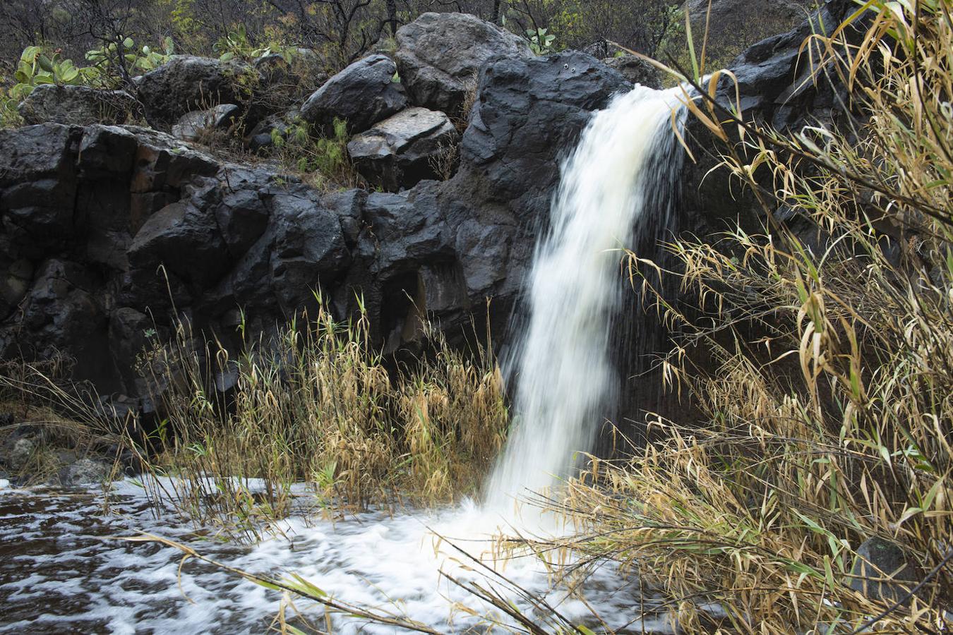 Otra toma del agua en su descenso.