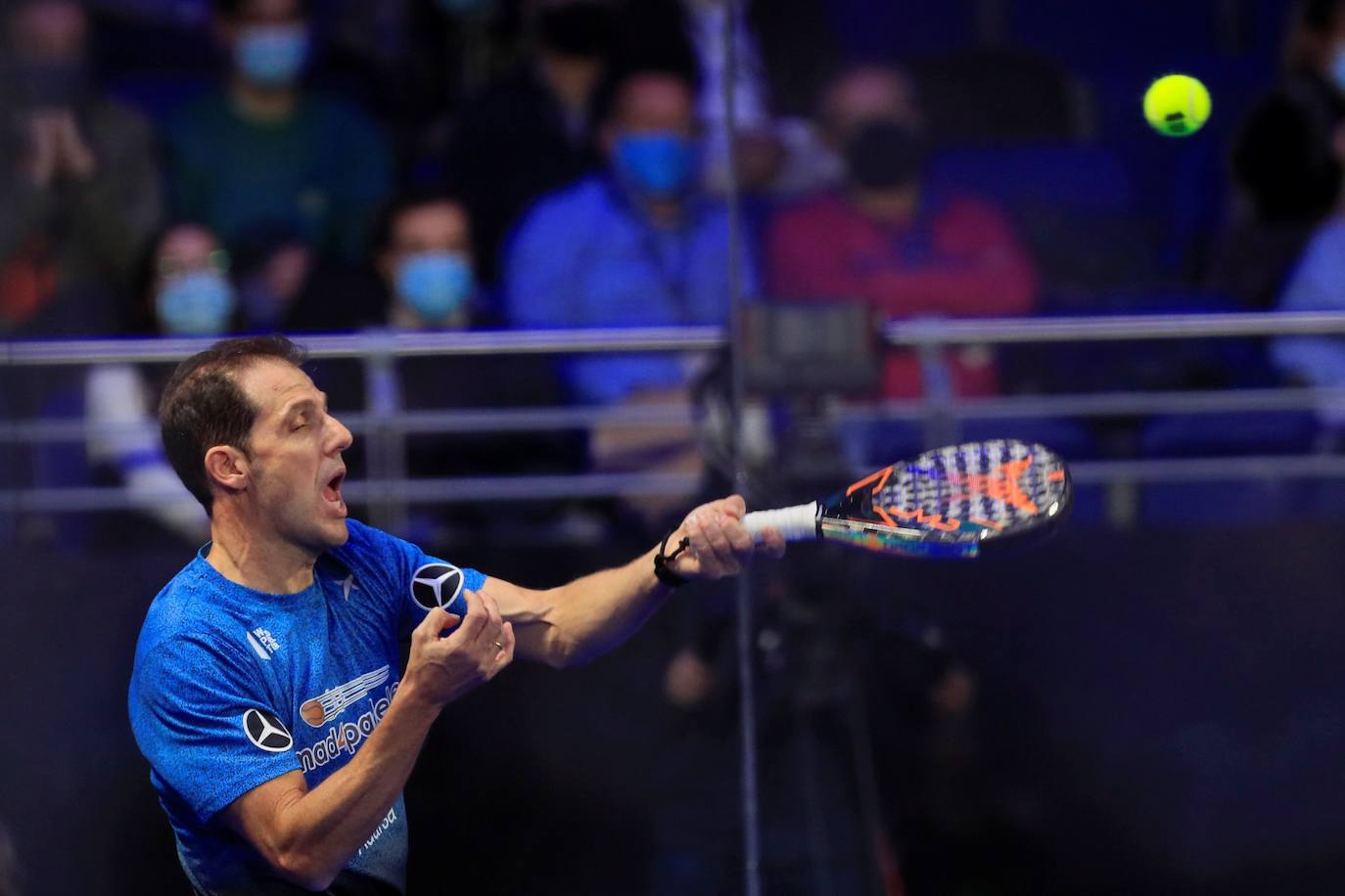 Imagen de un jugador en plena competición. 