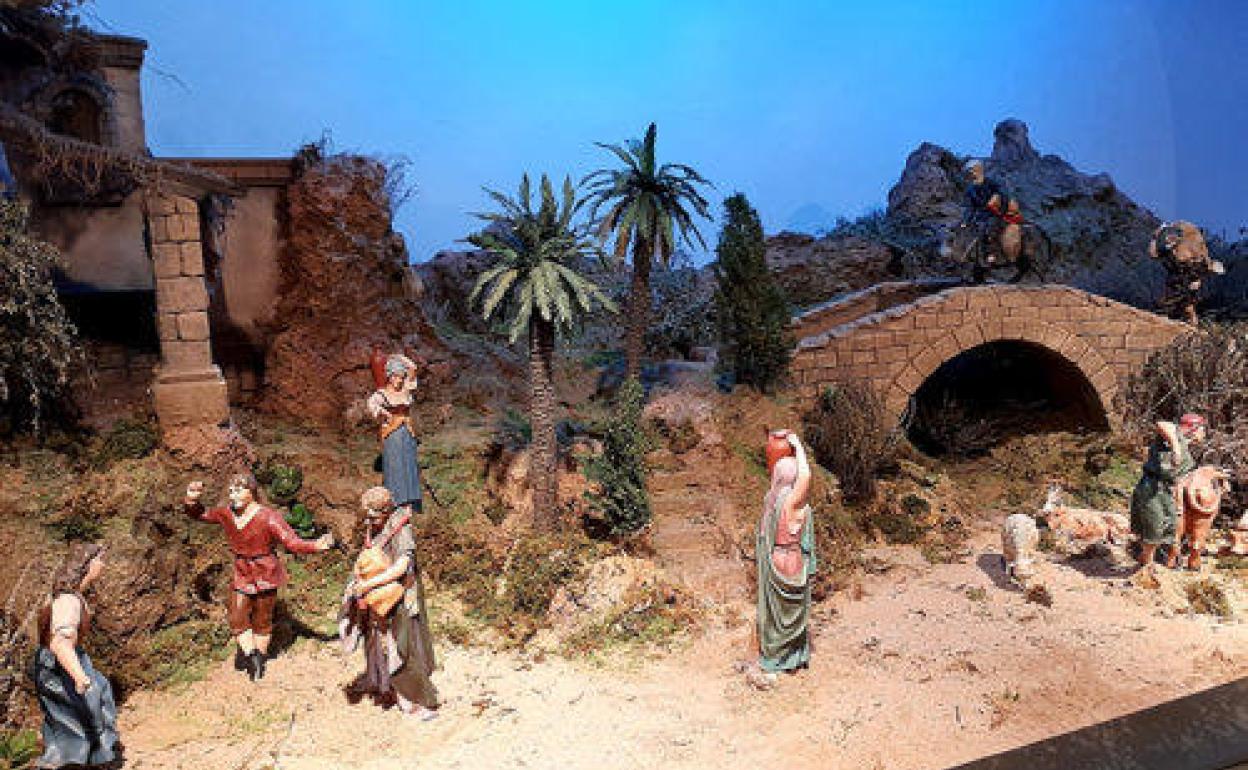 Abre el belén solidario de Teror