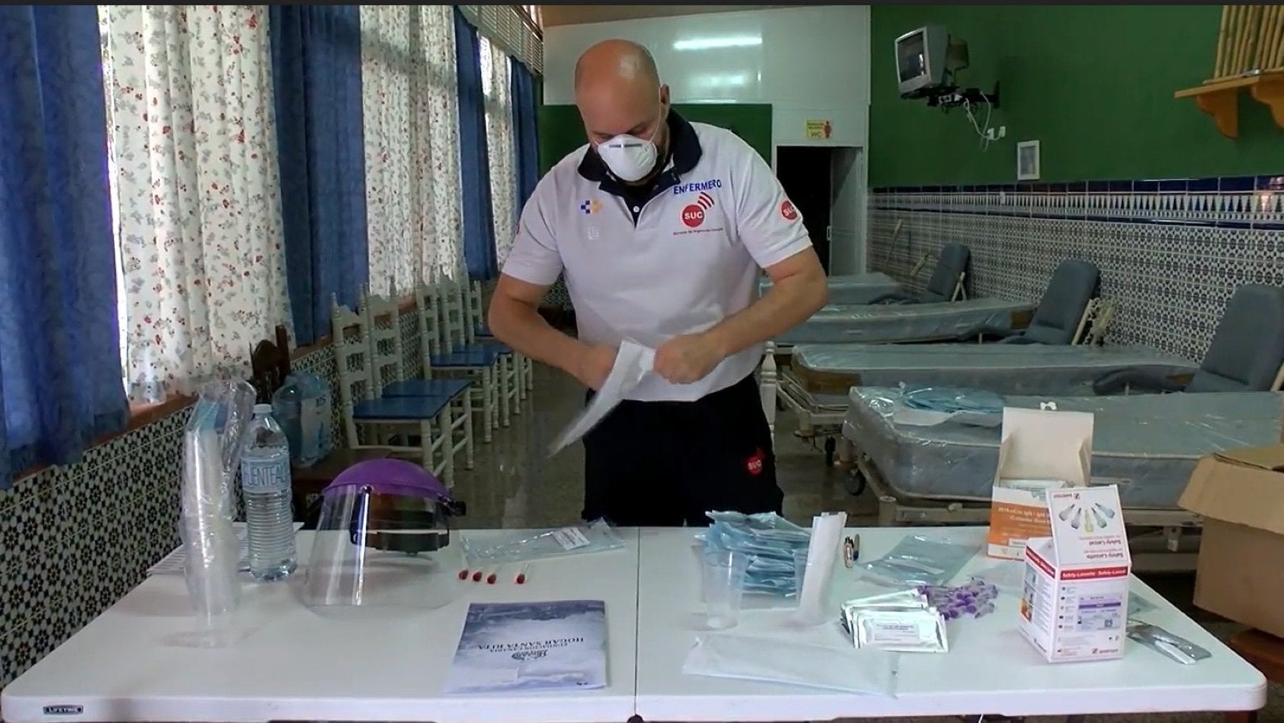 Imagen de archivo de uno de los cribados que se realizaron en la residencia Santa Rita, en Puerto de la Cruz, durante la primera ola de la pandemia. 
