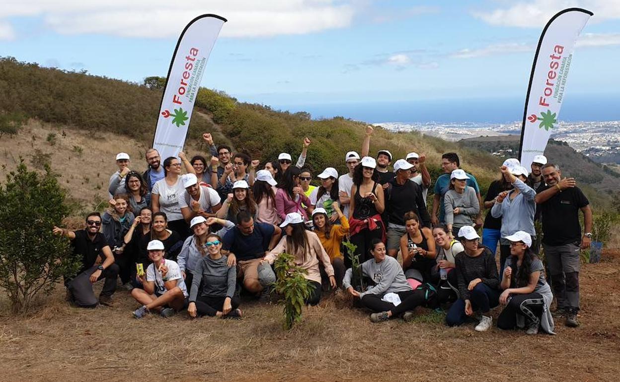 Grupo de trabajo en la cumbre grancanaria