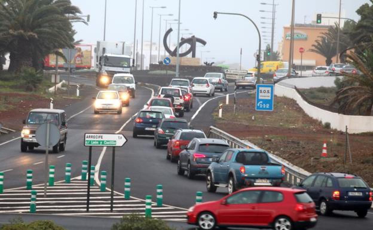 Tráfico en Arrecife. 