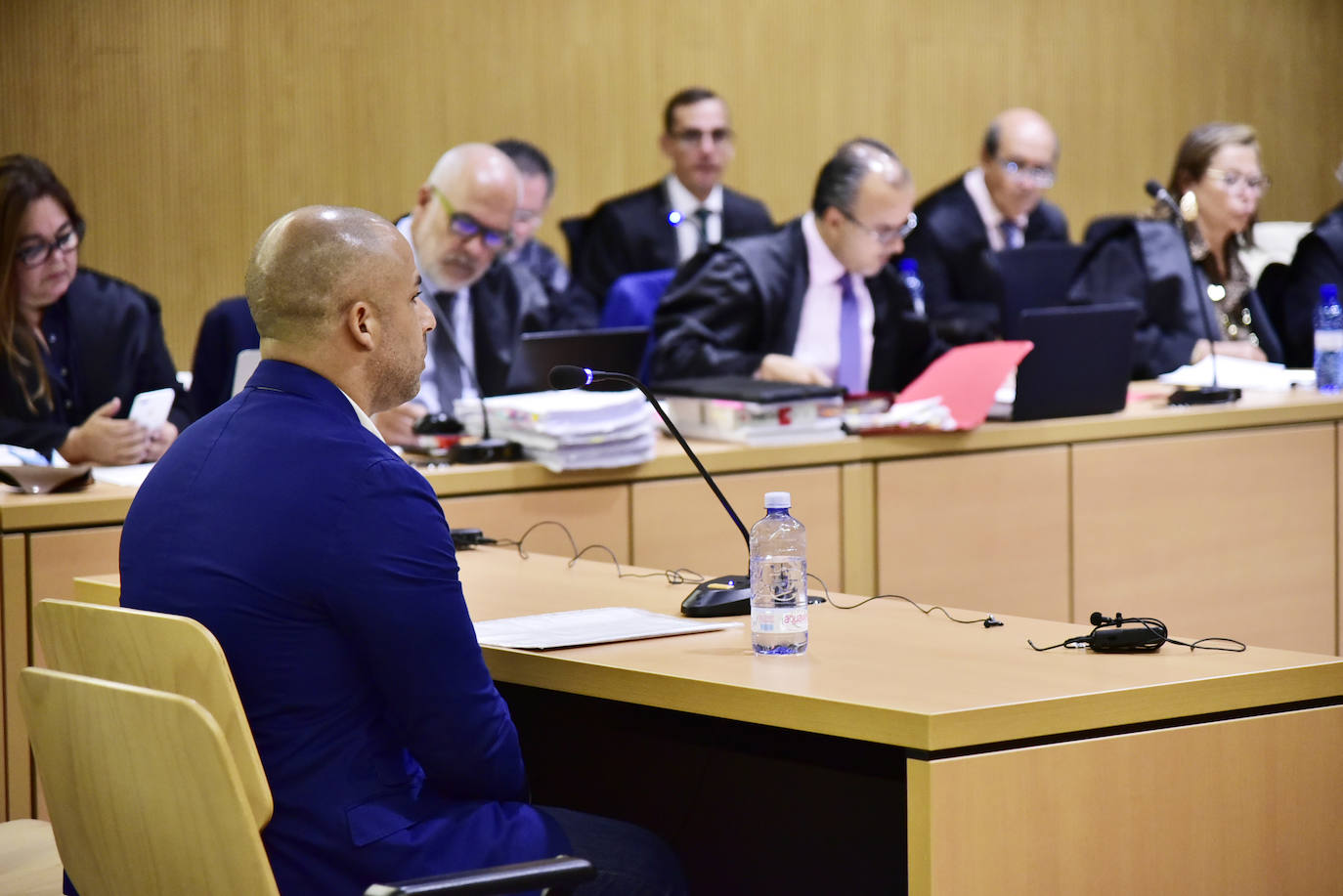 El acusado, José Tomás Cabrera Marichal, durante el juicio por el caso Botavara. 
