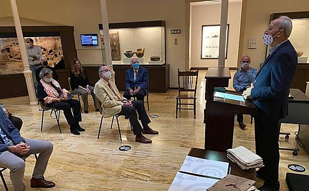 Imágenes de la presentación, esta mañana. 