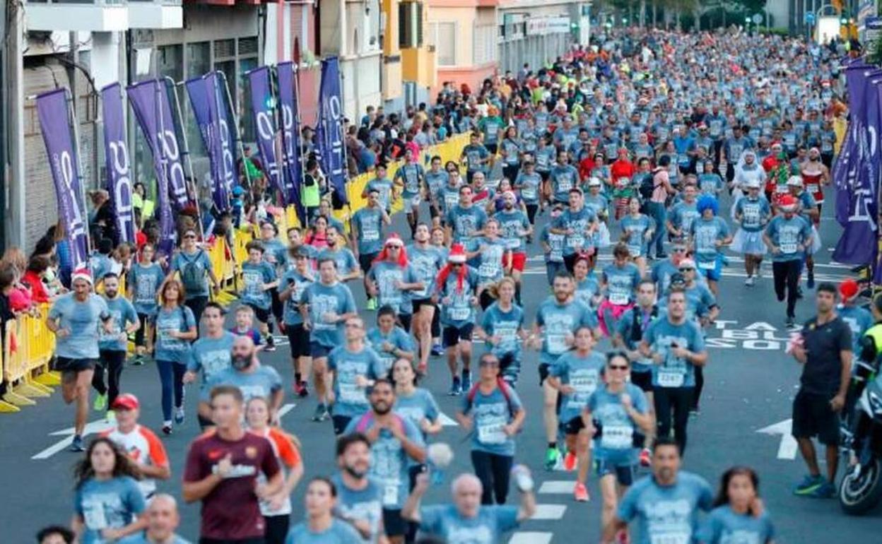 Imagen de archivo de la carrera San Silvestre en la capital grancanaria 