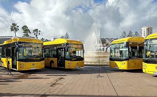 Imagen de las nuevas guaguas. 