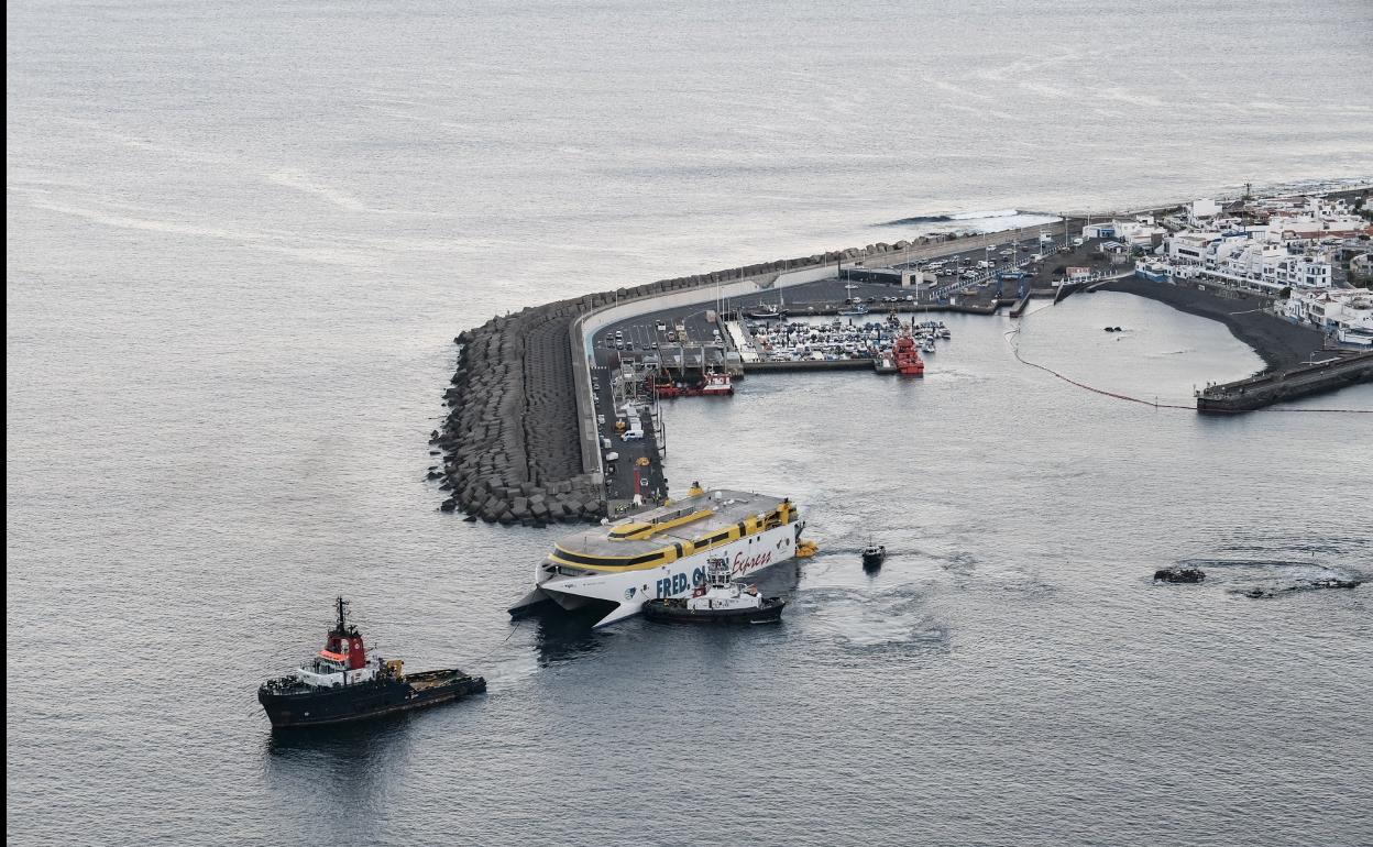 El Puerto de Agaete retoma la normalidad