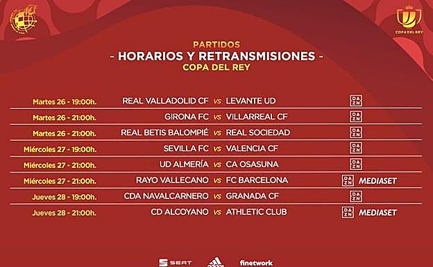 Sevilla-Valencia, duelo estelar en los octavos de Copa