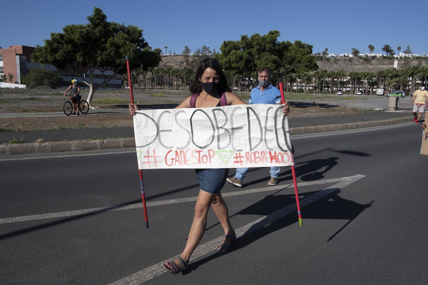 Fotos: Imágenes de la concentración por la seguridad y control migratorio