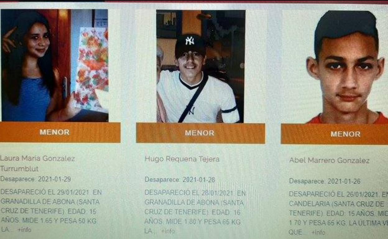 Localizan a dos de los cuatro menores desaparecidos en Tenerife
