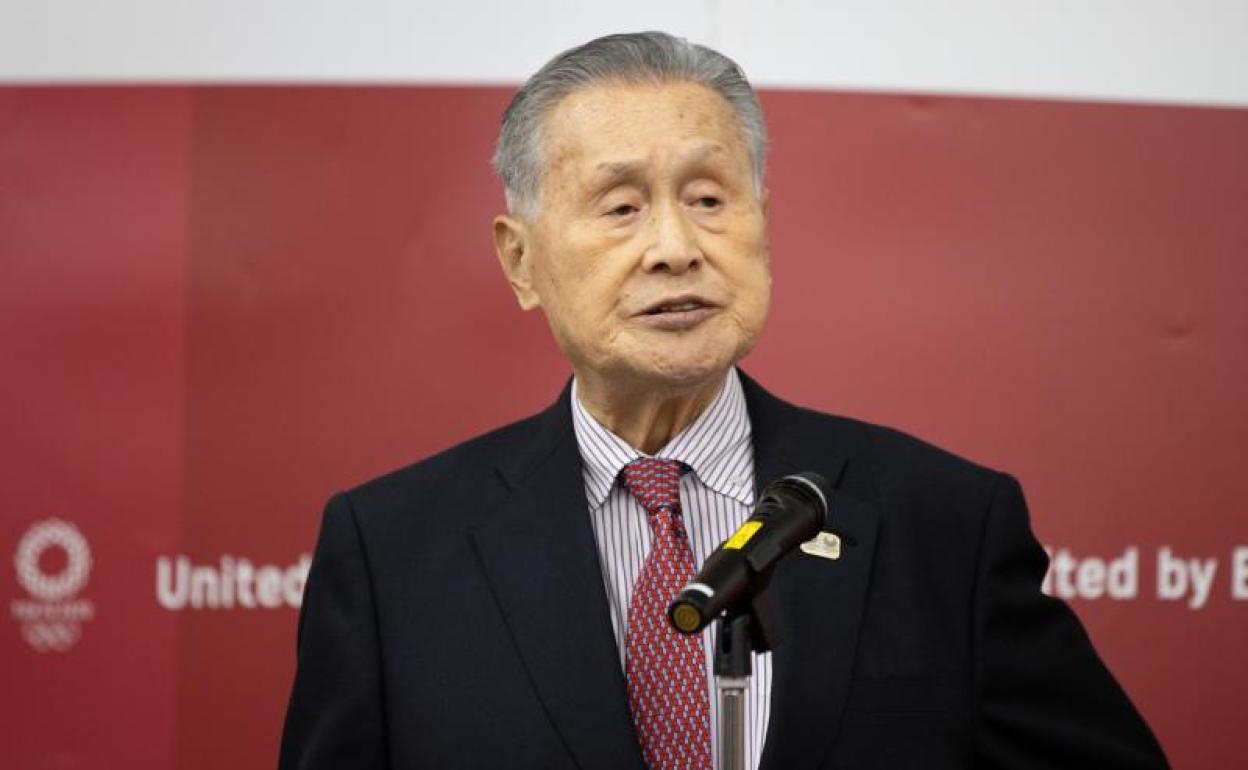 Yoshiro Mori, presidente del comité organizador de los Juegos de Tokio 2020. 