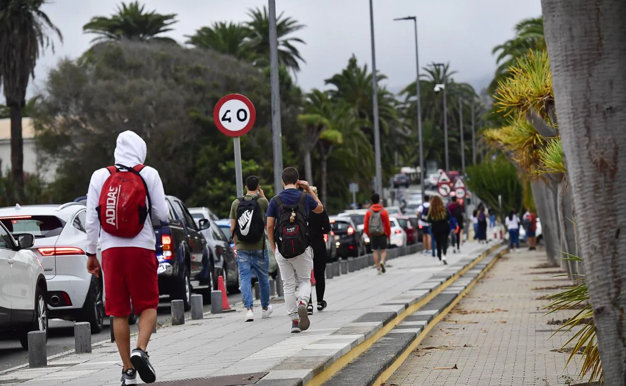 Estudiantes en el campus de Tafira. Un 60% de los egresados de la ULPGC consigue trabajo en los 24 meses posteriores a licenciarse. 