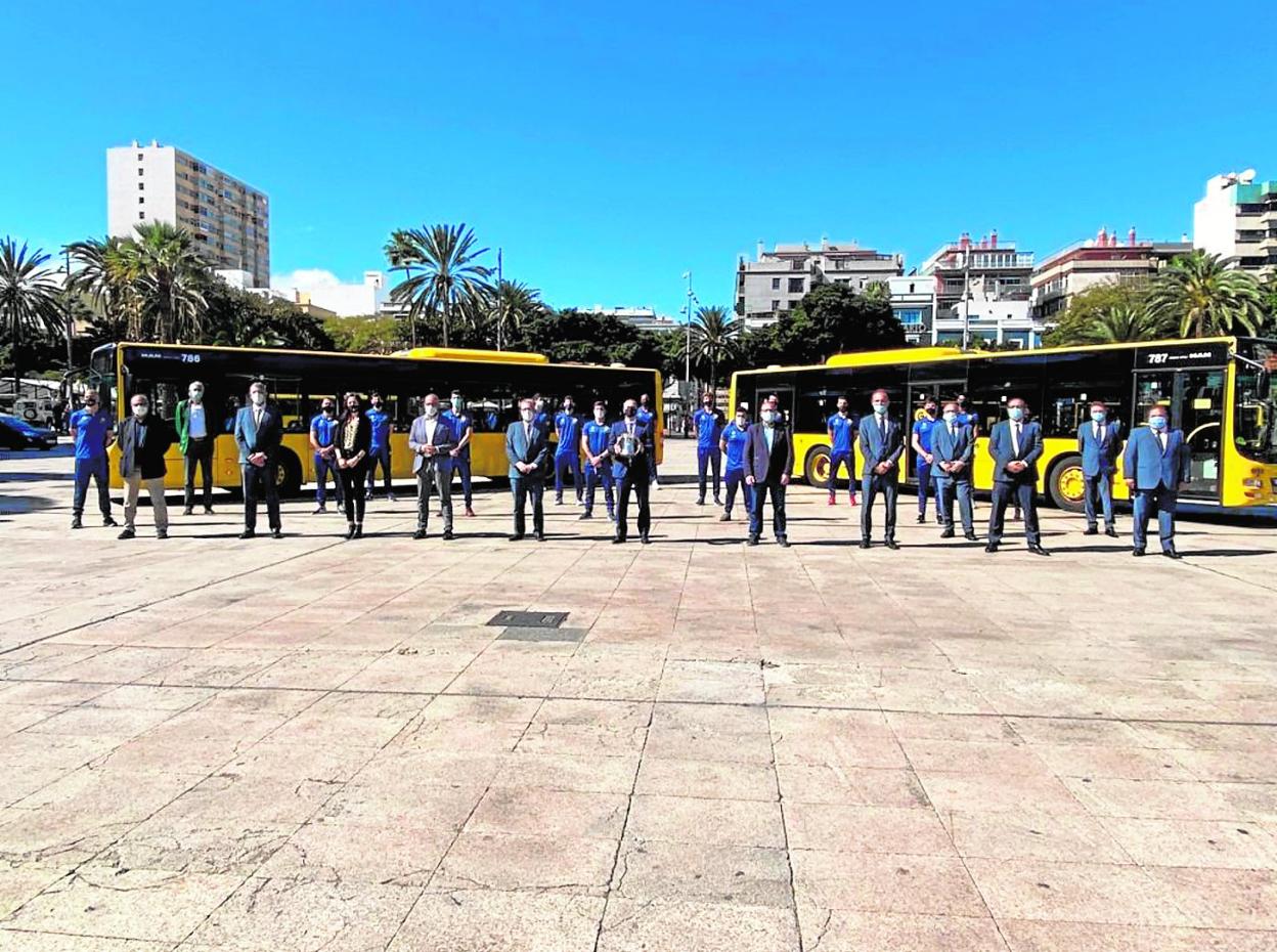 El Parque Santa Catalina, de gala para recibir al Guaguas