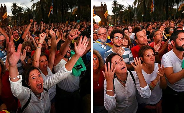 Alegría y desconcierto en apenas ocho segundos.