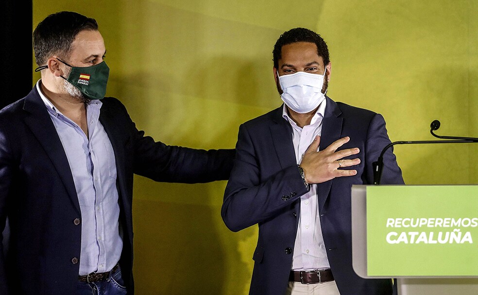 Santiago Abascal ha participado en varios actos electorales en apoyo a Ignacio Garriga. 