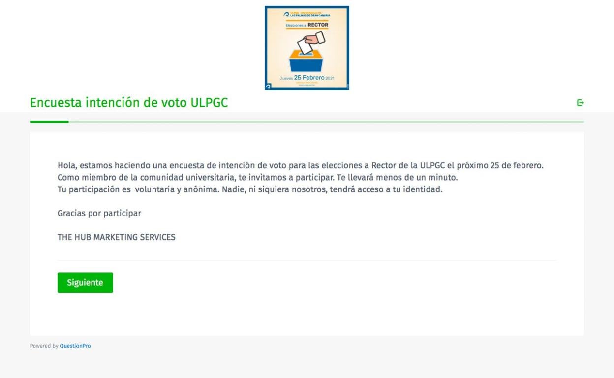 Captura de la encuesta. 