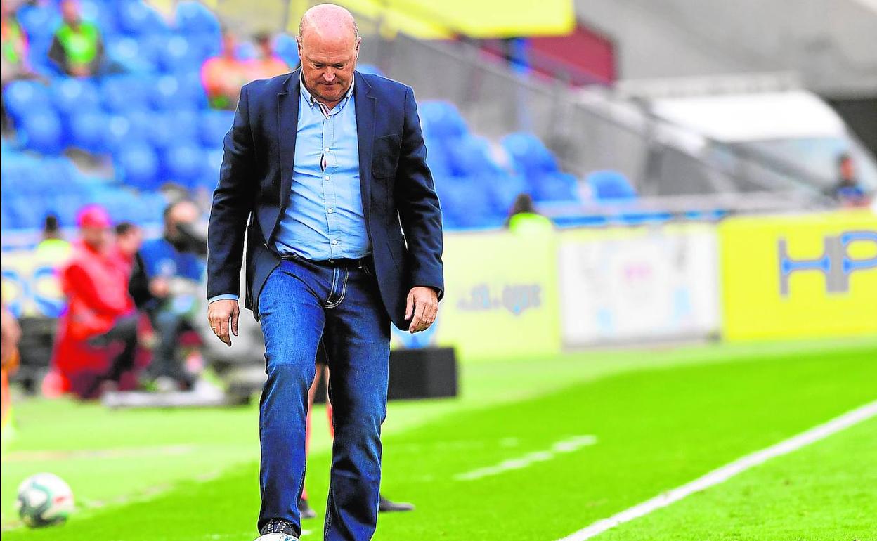 Mel, durante un partido de la UD. 