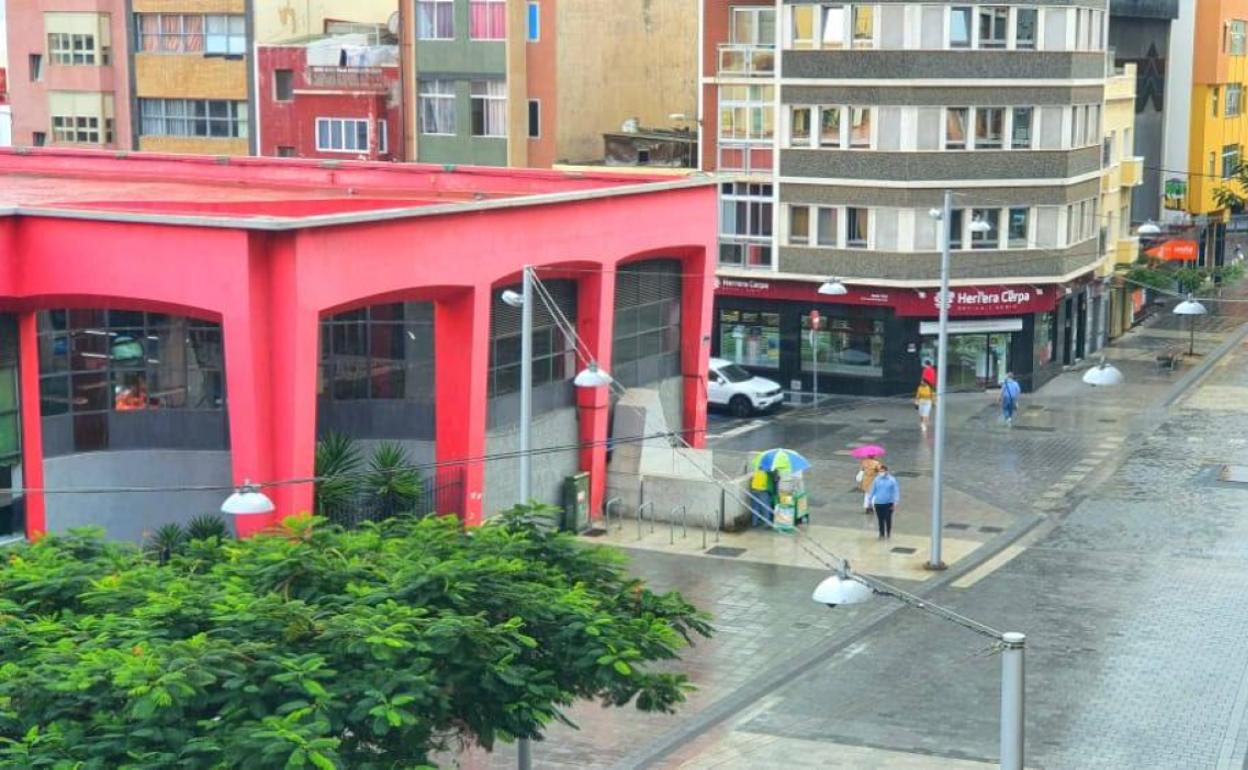 Lluvia débil este jueves sobre la capital grancanaria