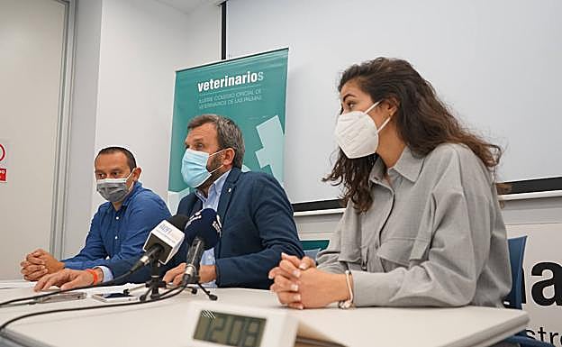 Rueda de prensa el Colegio de Veterinarios de Las Palmas