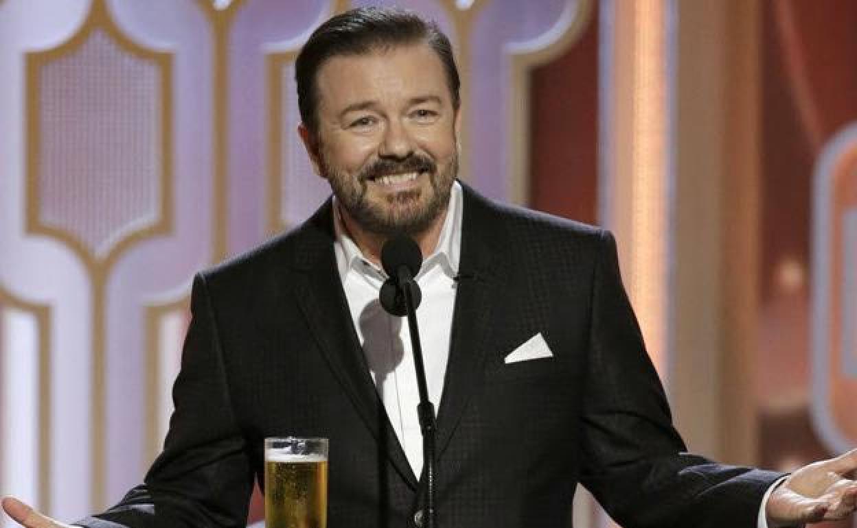 Ricky Gervais, que ha presentado varias ediciones de los Globos de Oro, el año pasado.