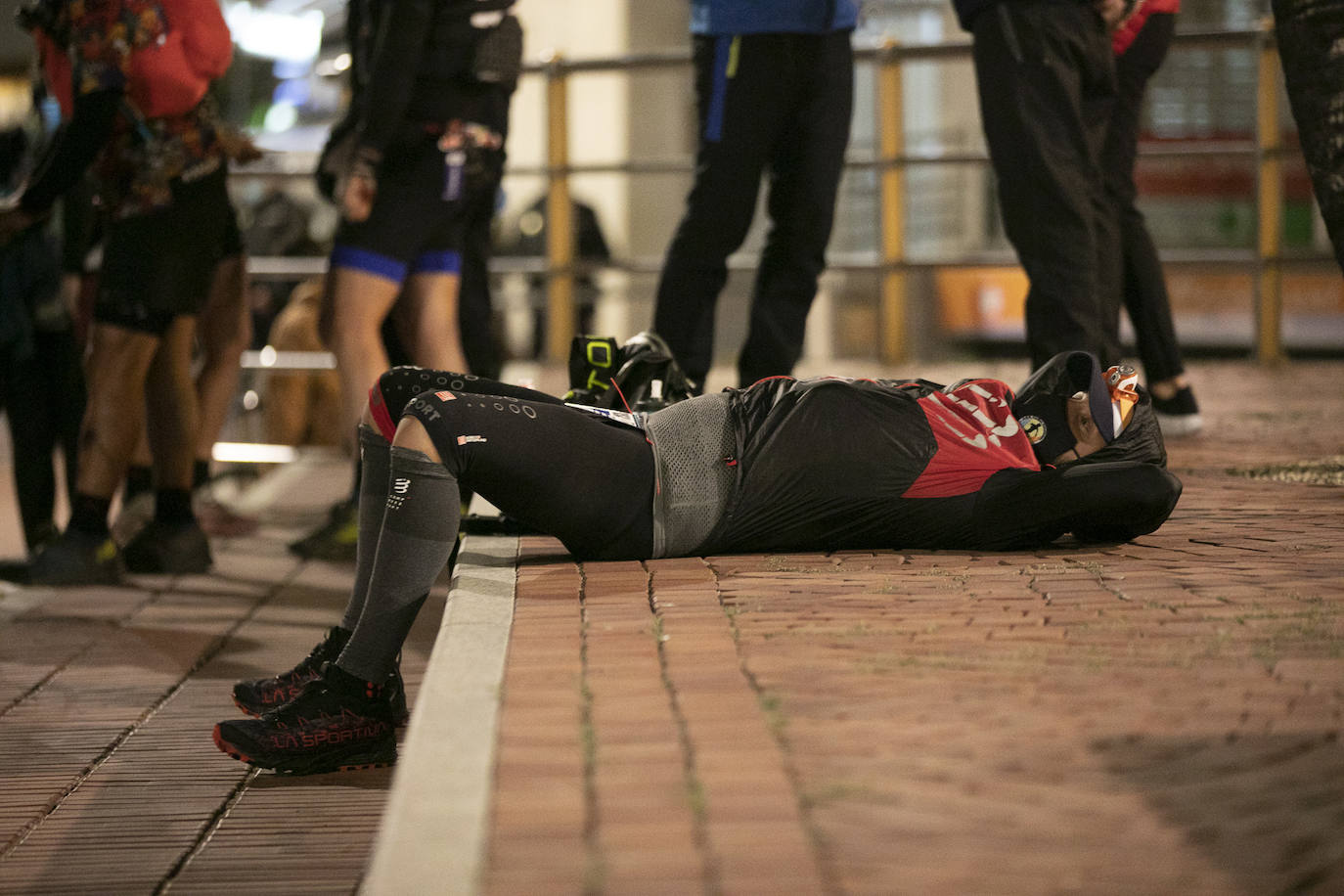 Imágenes de la salida de la Transgrancanaria. 