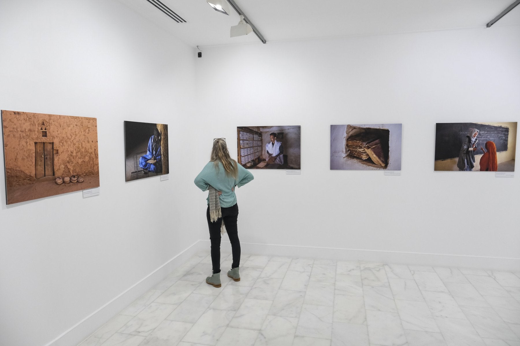 Una parte de las fotografías expuestas en Casa África.