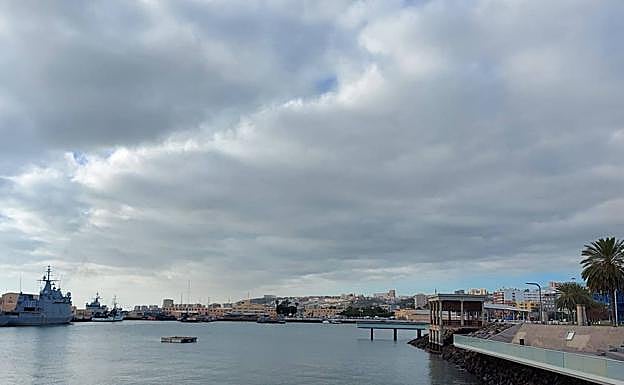 Así amanece la capital grancanaria. 