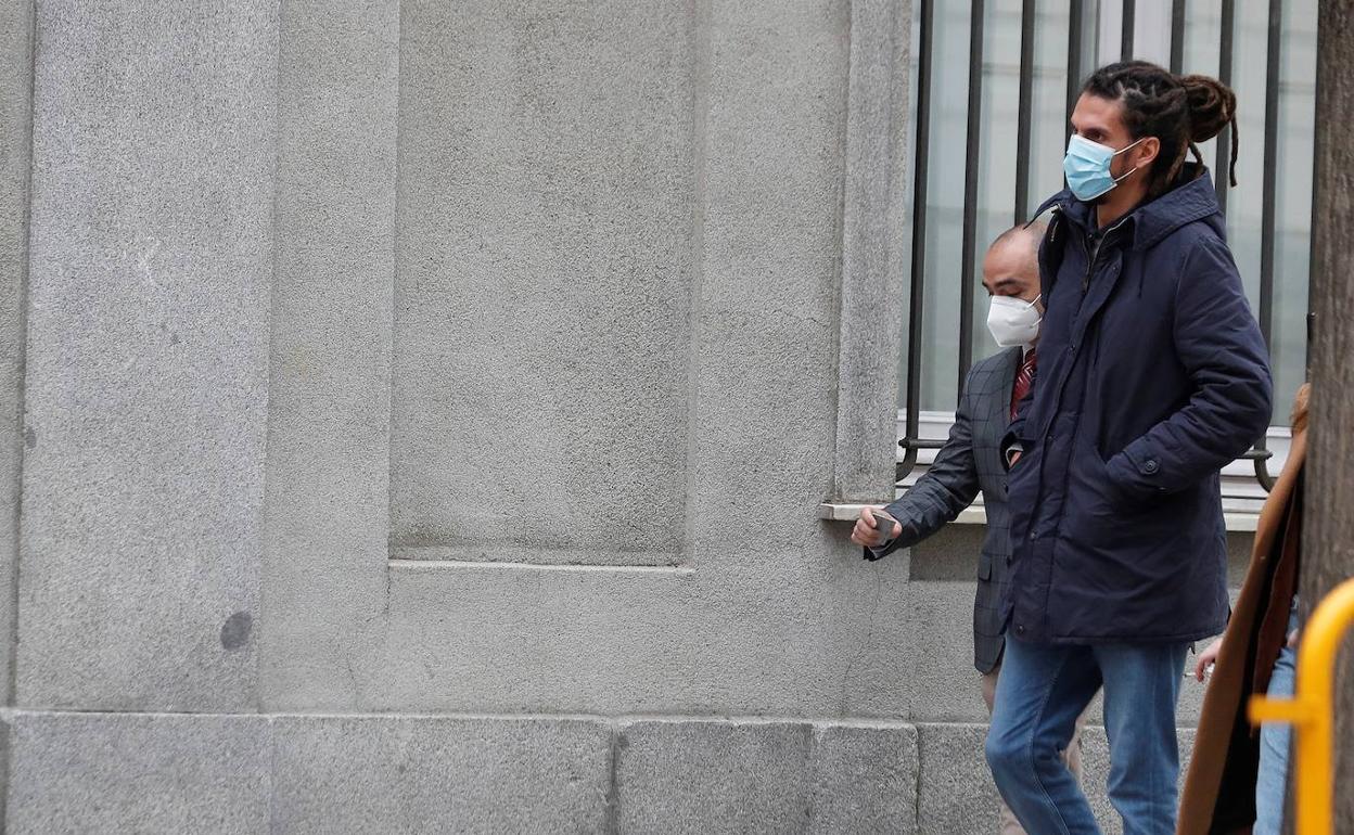 Rodríguez, a su llegada al Supremo. 