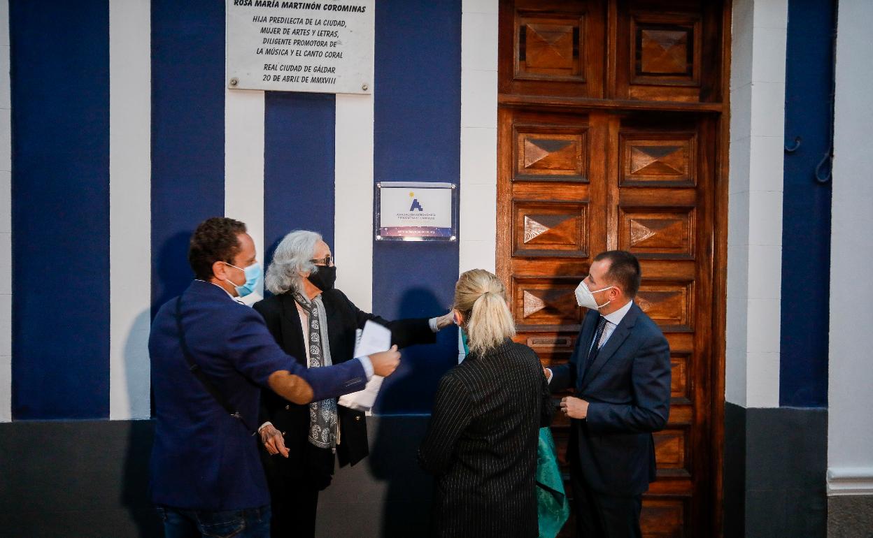 Acto de inauguración de la sede de la asociación astronómica en Gáldar. 