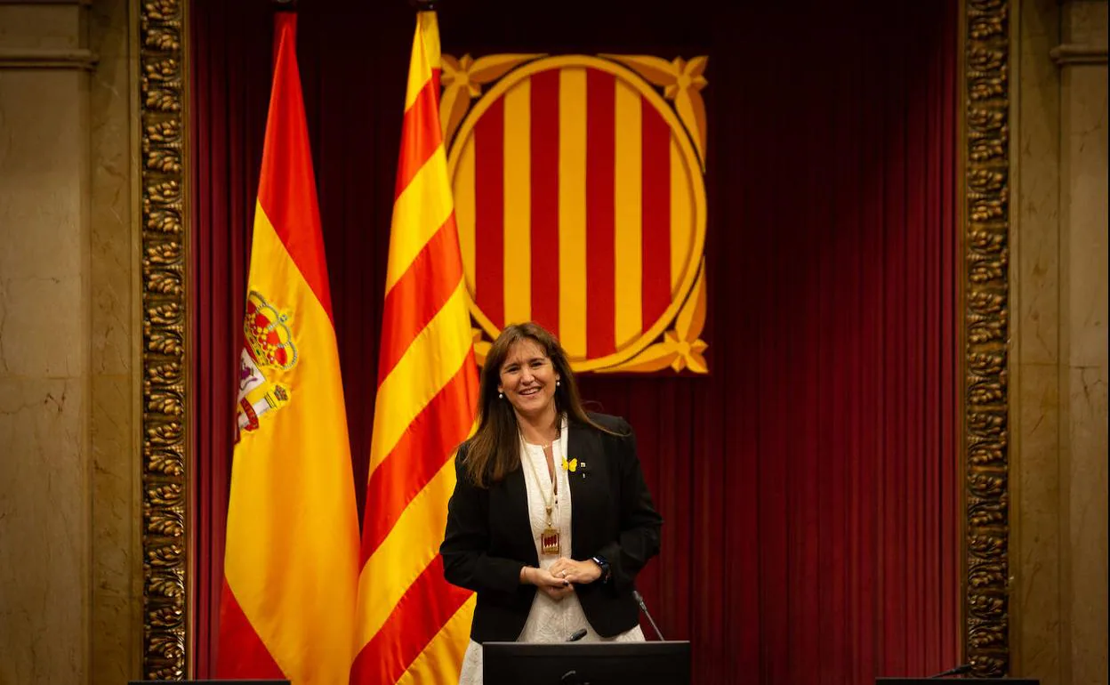 Laura Borràs, presidenta del Parlmento de Cataluña.