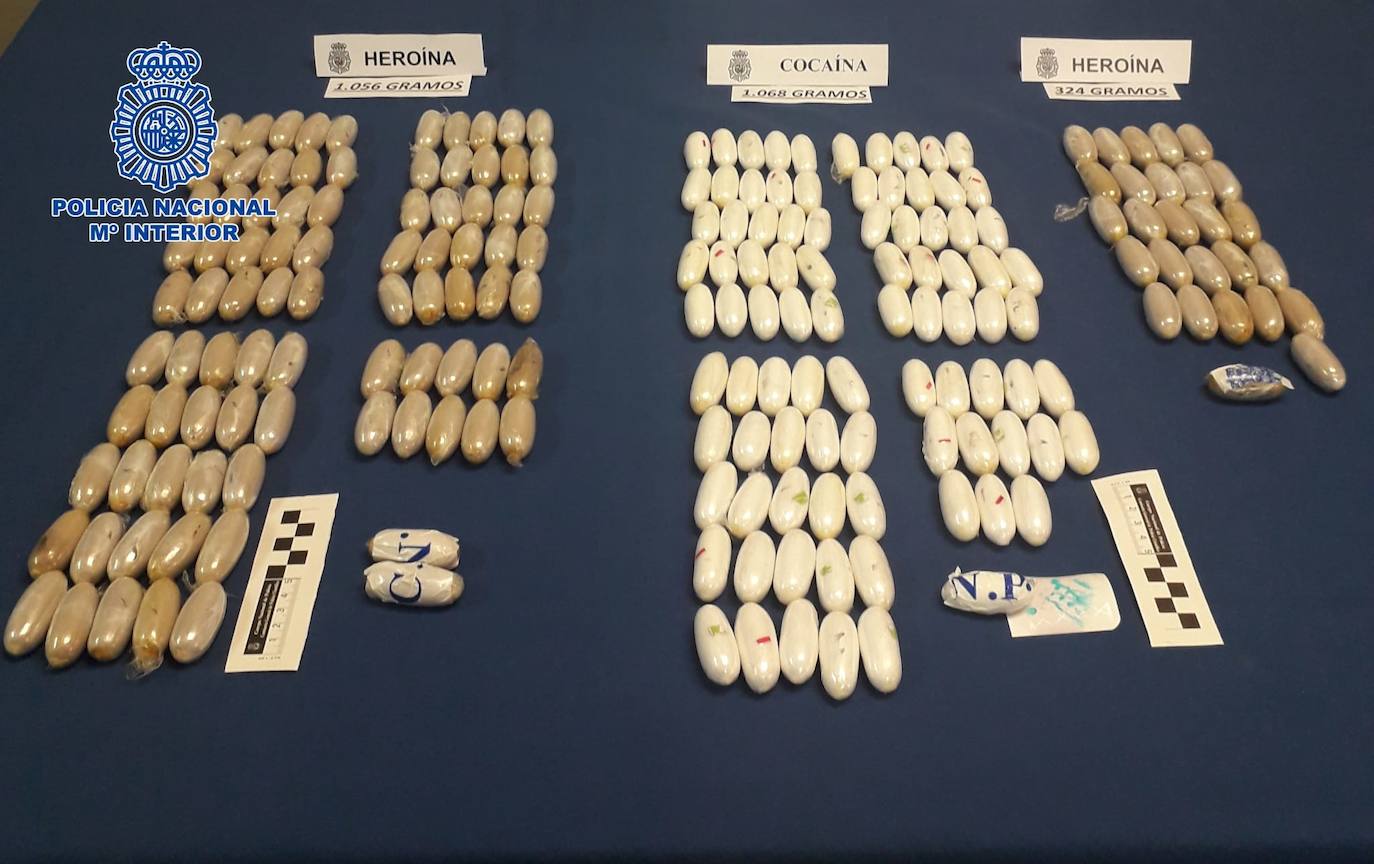 Imagen de droga incautada. 