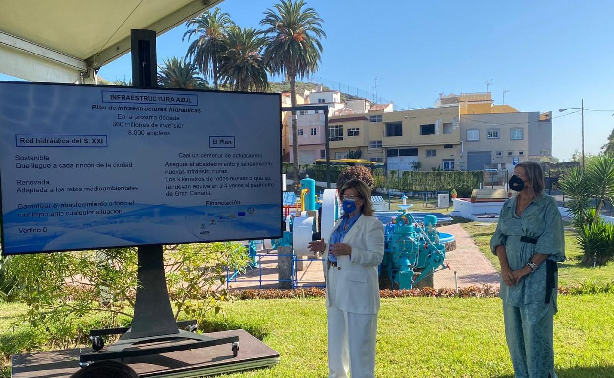 Inmaculada Medina, edil de Servicios Públicos, durante la presentación del plan. 