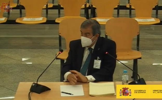 Francisco Álvarez Cascos, durante su declaración este martes..