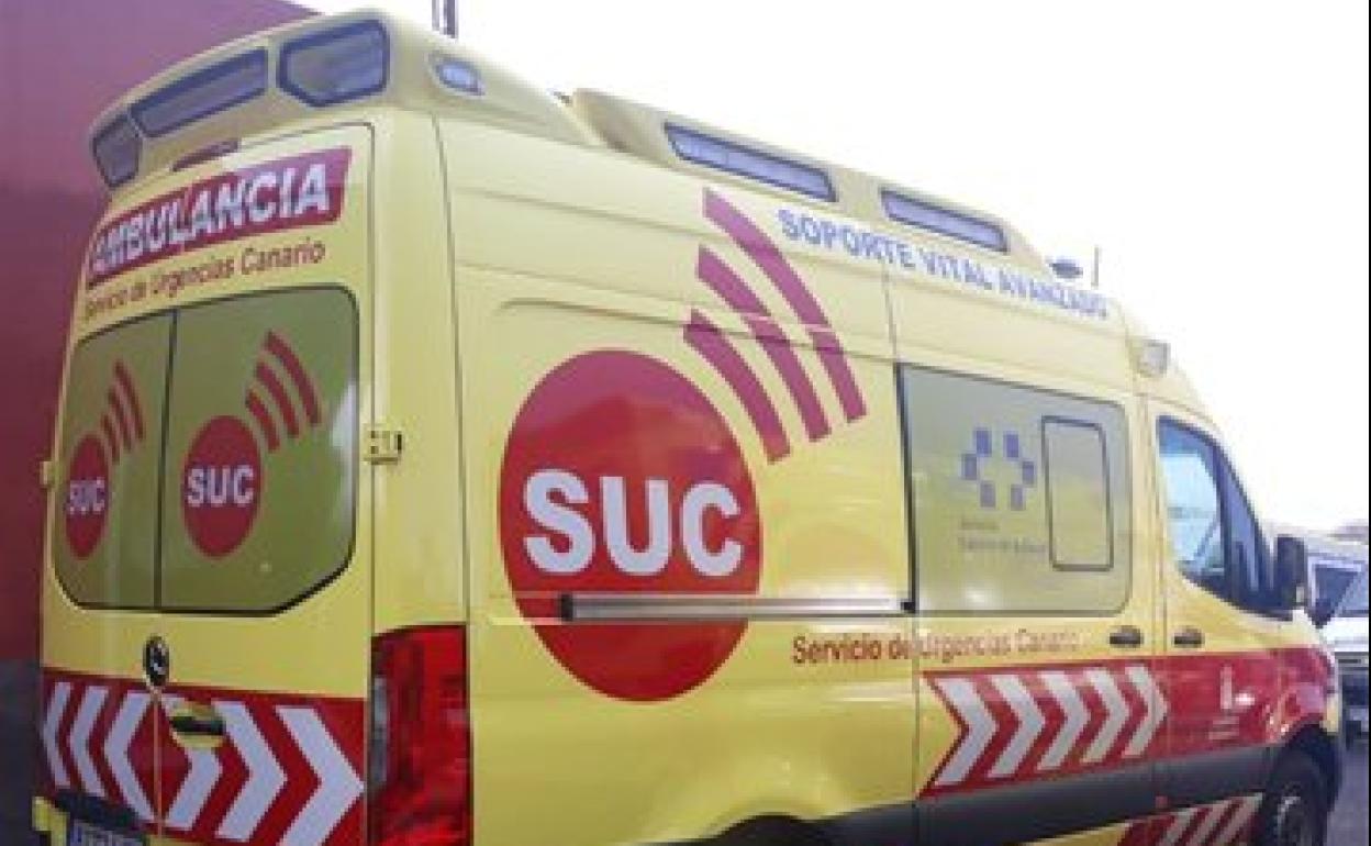 Dos personas heridas tras el choque de dos motos en La Laguna