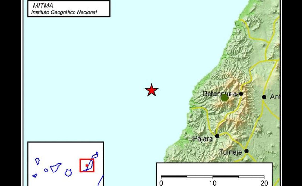 Dos seísmos de 2,5 y 2,4 grados sacuden Fuerteventura