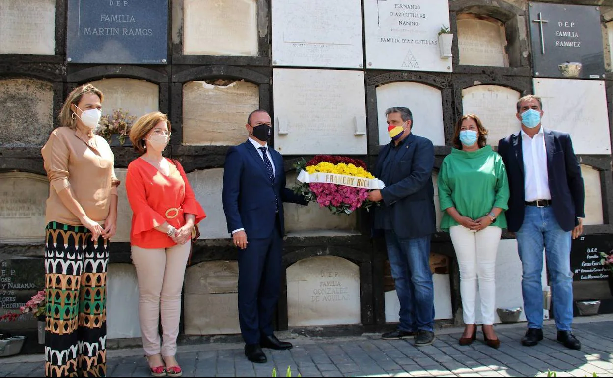 El Ayuntamiento homenajea a José Franchy Roca